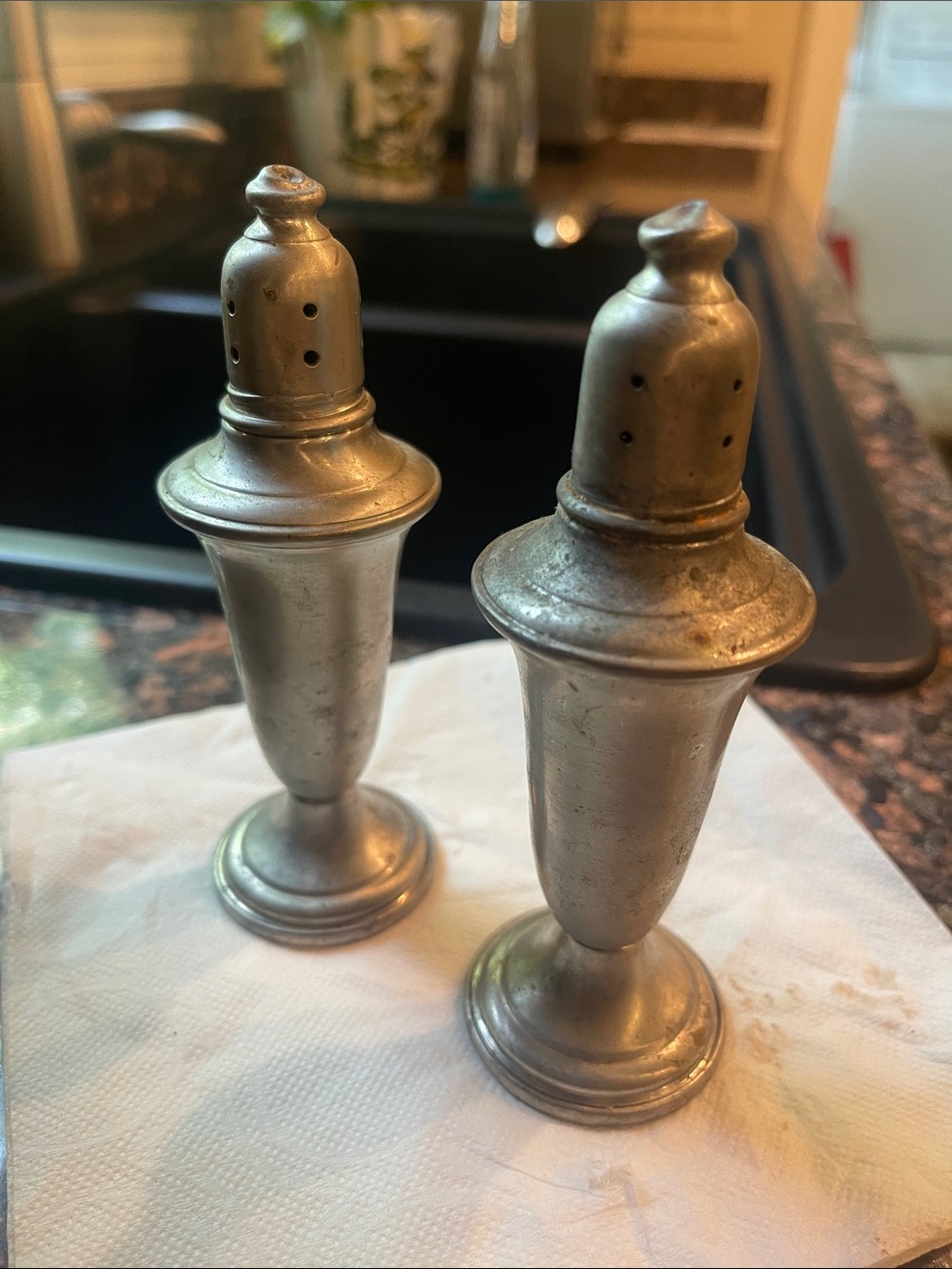 Empire Pewter Salt and Pepper Shaker Set